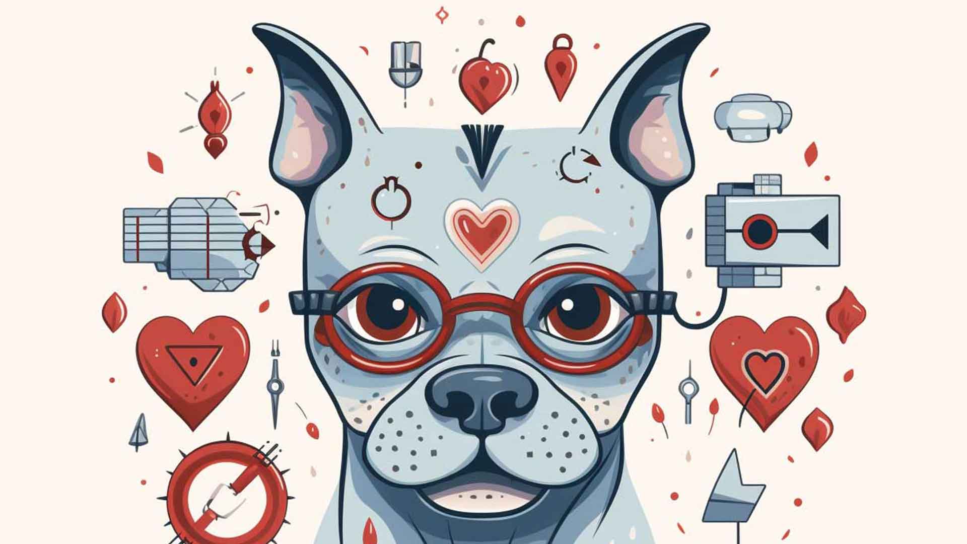 Illustration of a micro bully with icons: a heart, eye, patch of skin, and tooth, indicating common health concerns.